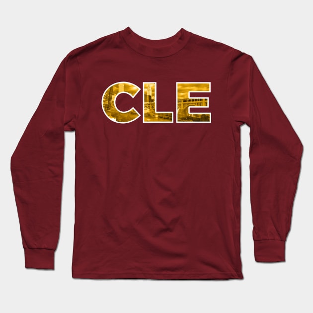 Cleveland Cavaliers Skyline Long Sleeve T-Shirt by StupidHead